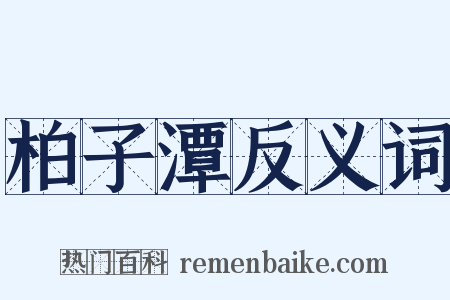 柏子潭反义词是什么意思的图片